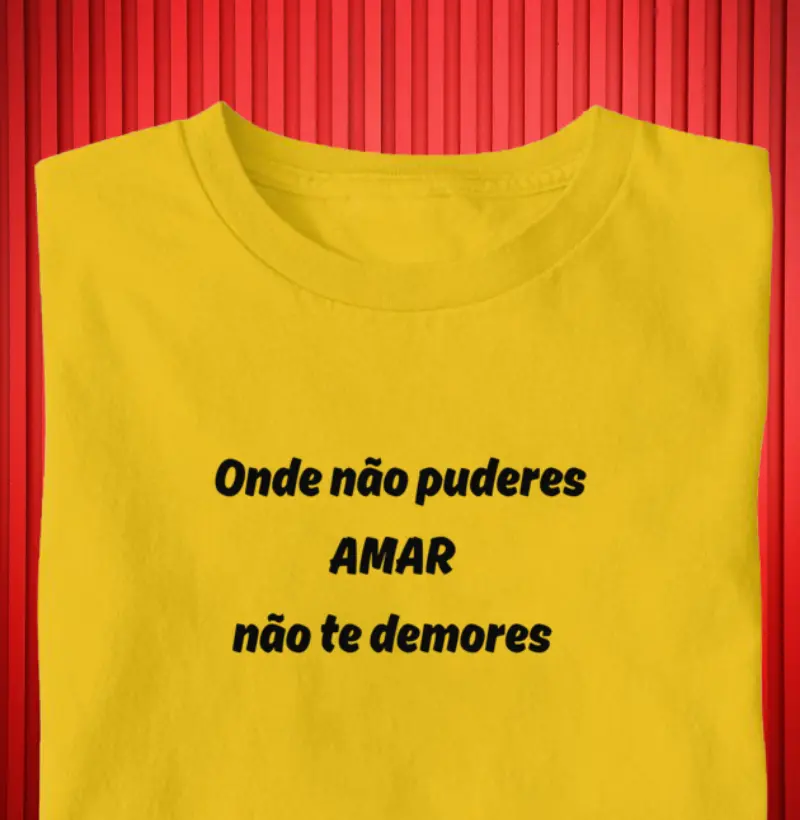ONDE NÃO PUDERES AMAR NÃO TE DEMORES CITAÇÃO