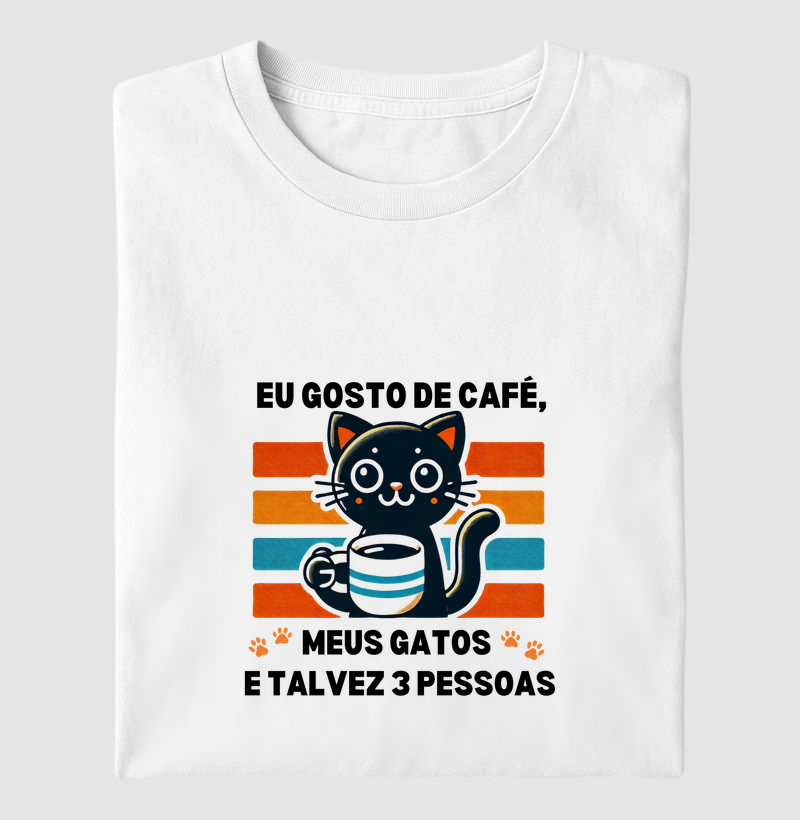 Gato e Café Estilo Retrô