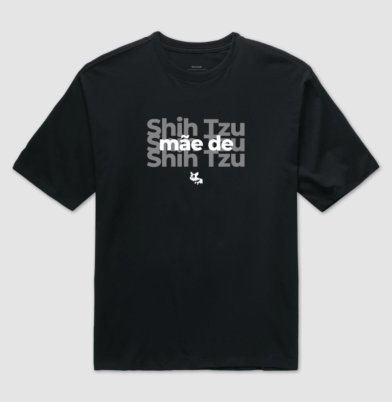Camiseta Pai e Mãe de Shih Tzu