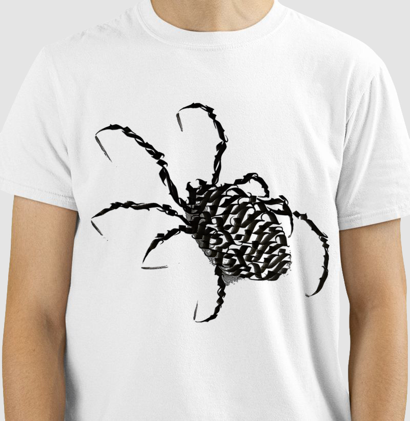 Spider web drawing