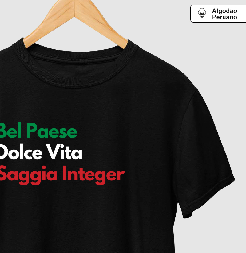 Camiseta Pima Italia Bel Paese & Dolce Vita 0017 -Mann