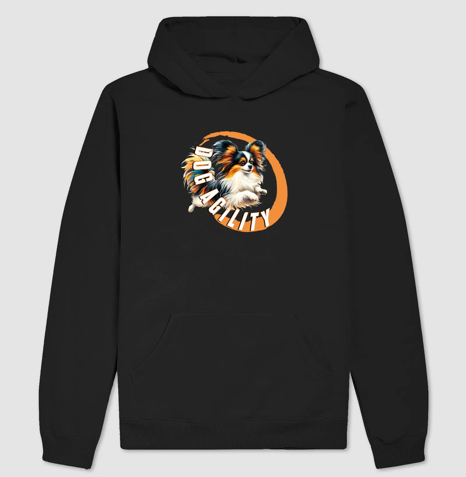 Hoodie Moletom Papillon Dog Agility