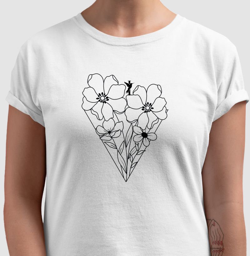 Coração floral
