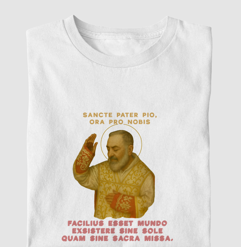 Camiseta Sancte Pater Pio, Ora Pro Nobis