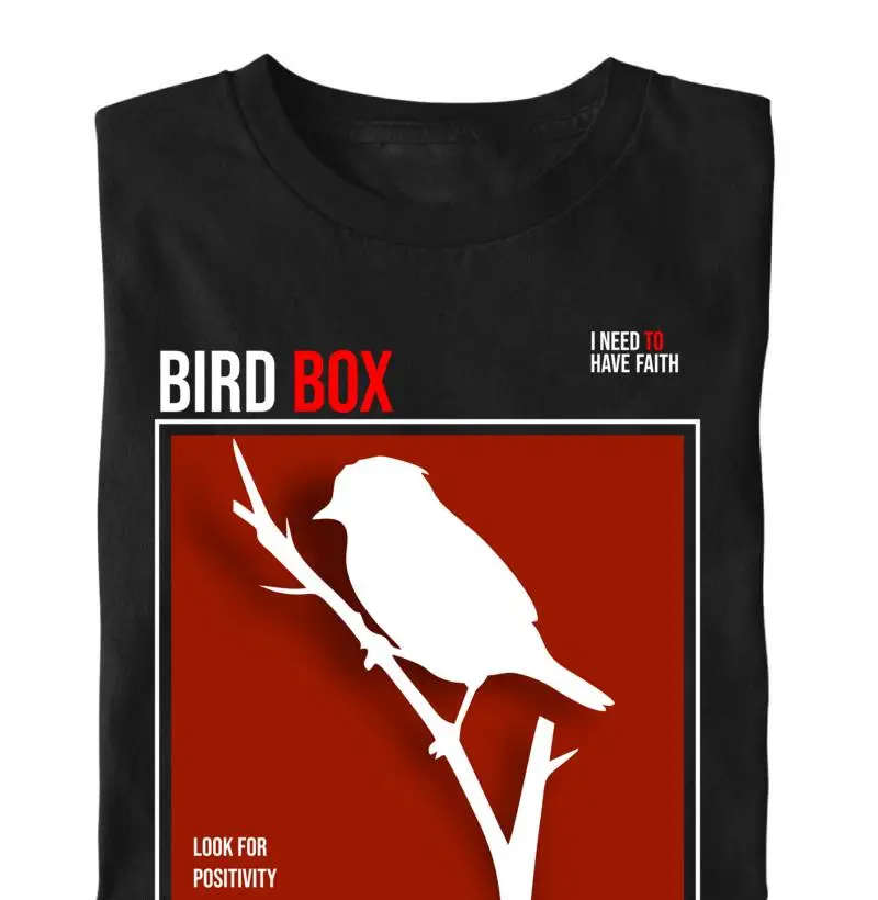 Bird Box camisetas escuras 