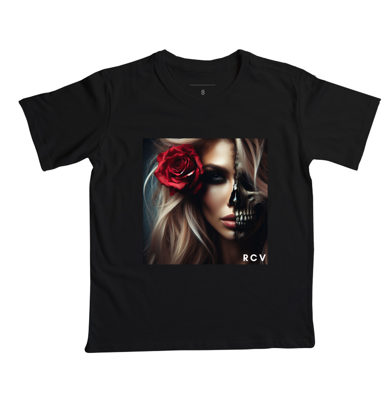 Camiseta RCV Rosa Caveira Nigth
