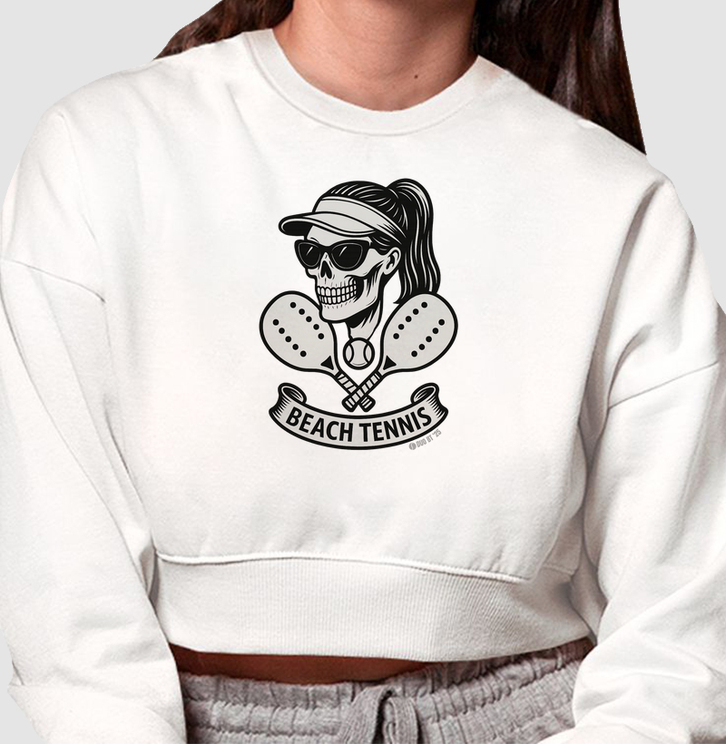Beach Tennis Woman Skull