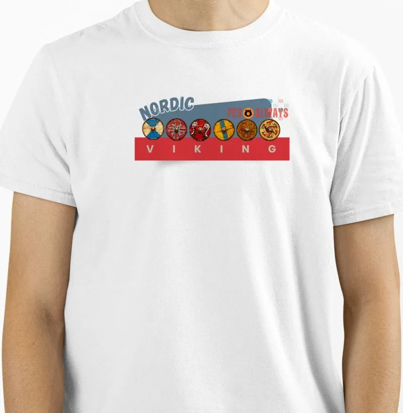 camiseta escudo viking