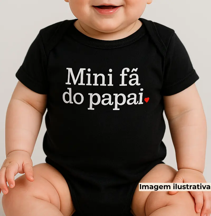 Mini fã do papai!