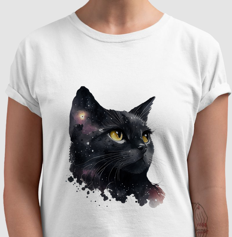 Camiseta Gato estrelar