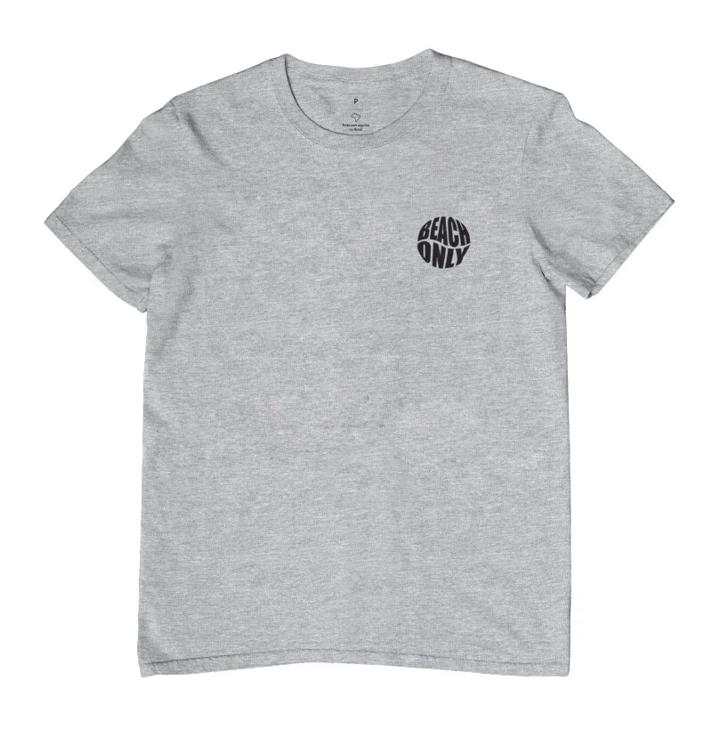 Camiseta Beach Only 2 Cinza
