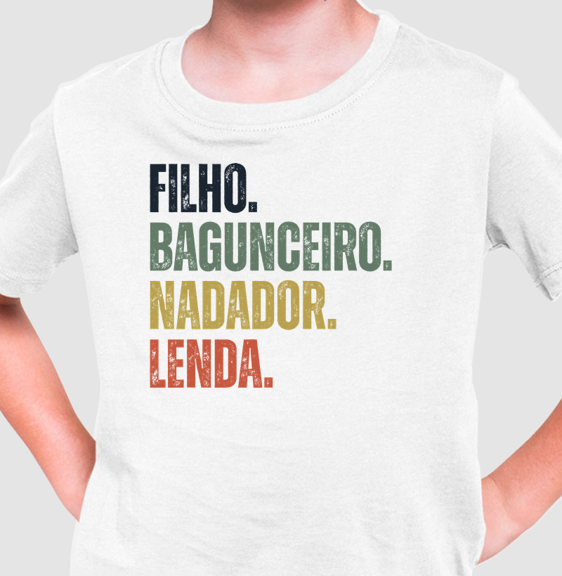 Filho. Bagunceiro. Nadador. Lenda.