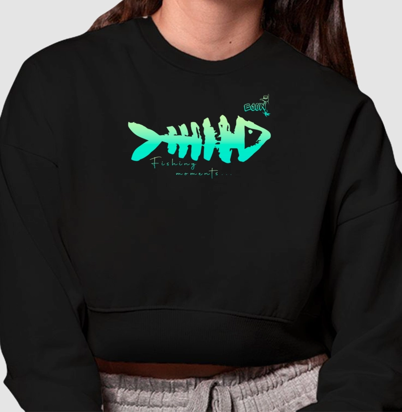 MOLETOM CROPPED Fishing Moments