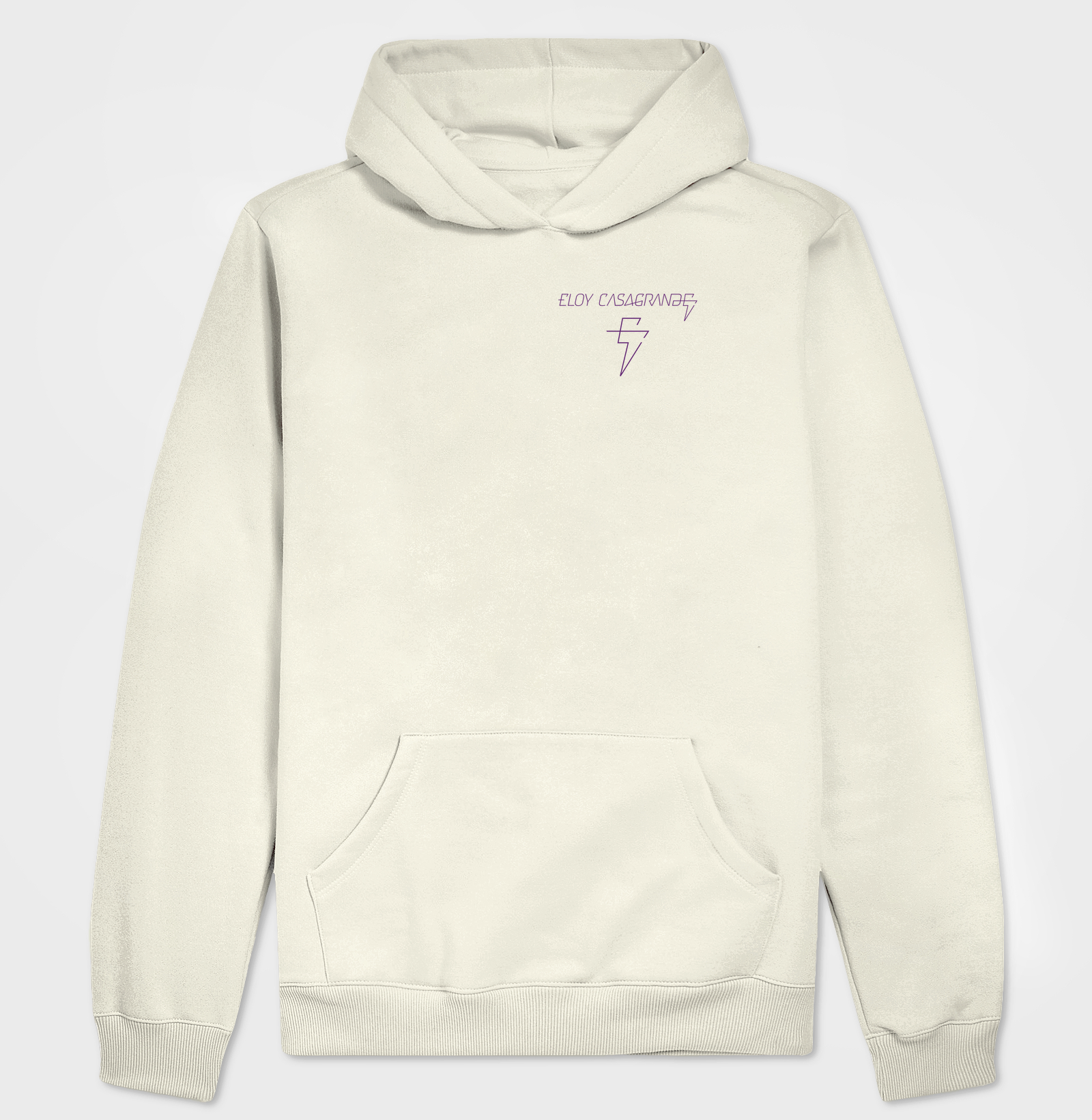 Hoodie Moletom Oficial Eloy Casagrande #04 - Branca Manga Longa