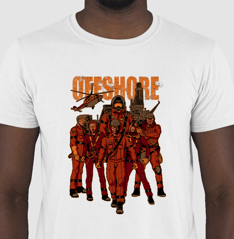 Camiseta Unissex 100% Algodão - Warriors Offshore | Collab Mundoffshore