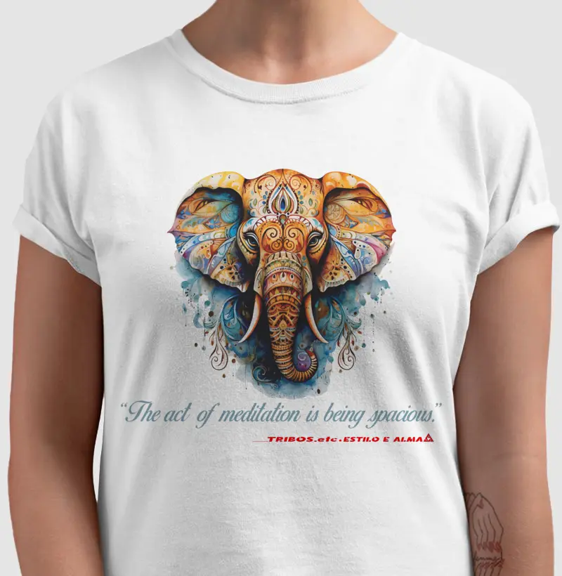CAMISETA RESERVA.INK MASCULINA E FEMININA TRIBOS.etc YOGA THE ACT OF