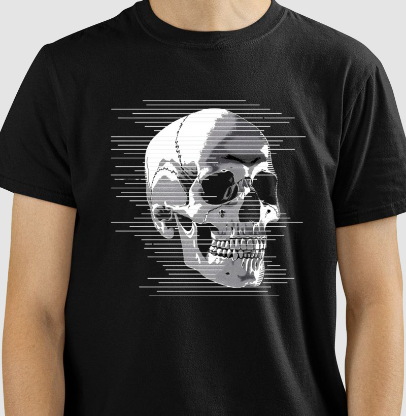 Lines of a skull