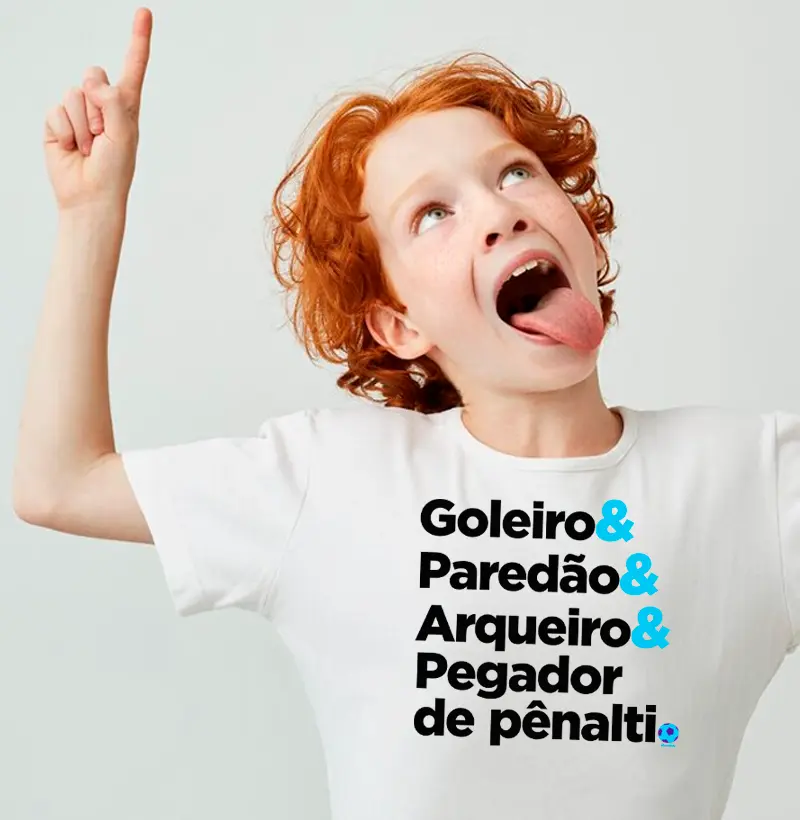 Camiseta Goleiro & Paredão - Kids