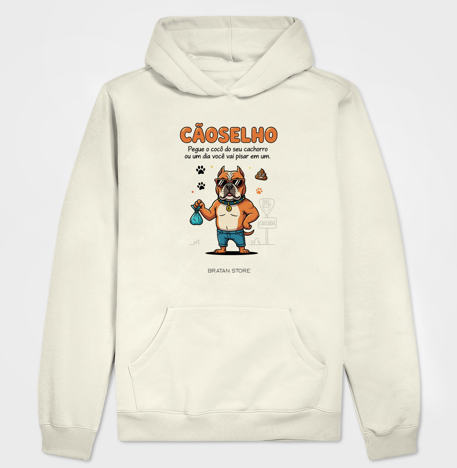 Cãoselho Moletom com Capuz