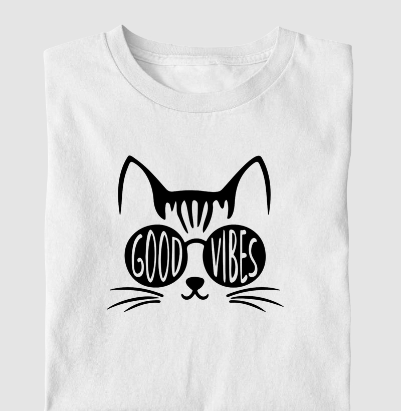 Camisa Gato Good Vibes