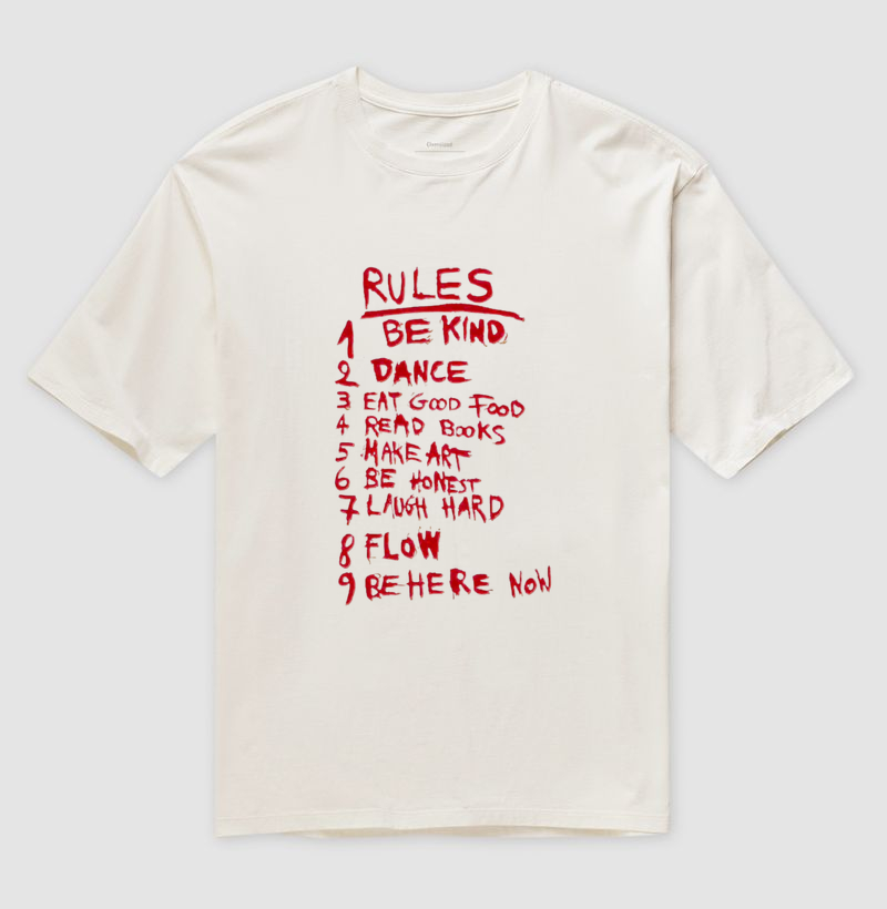 Camiseta Oversized Rules