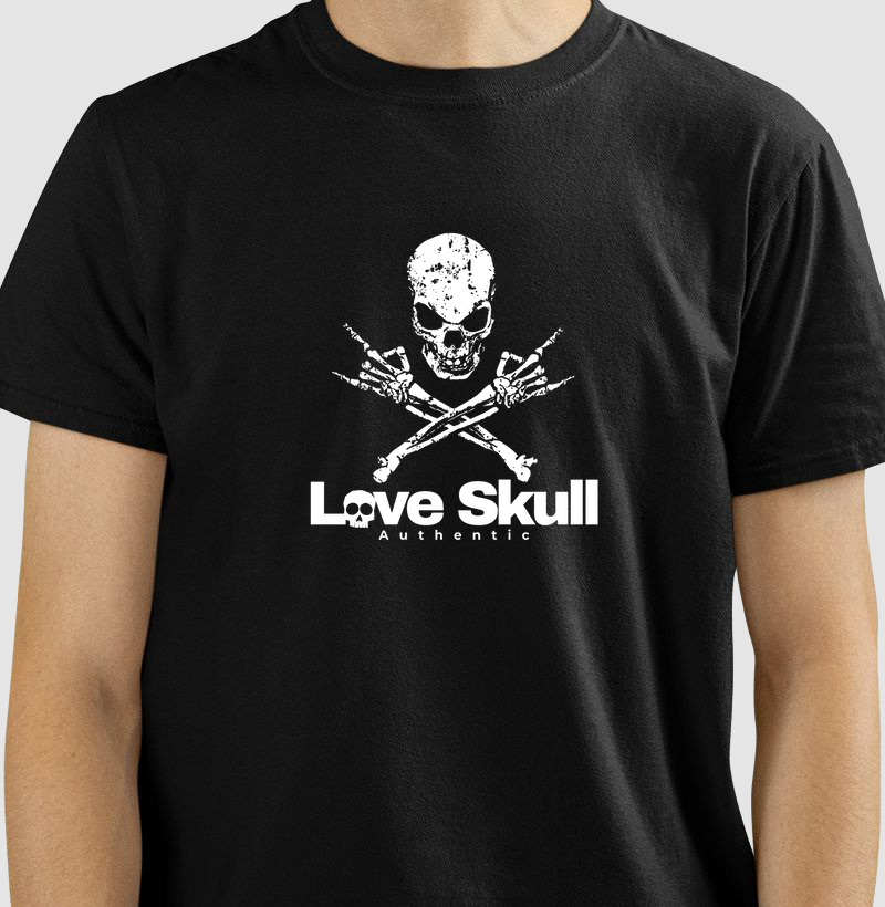 Camiseta Love Skull