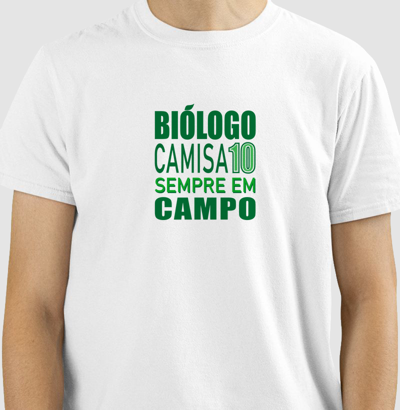 Biólogo camisa 10 sempre em campo