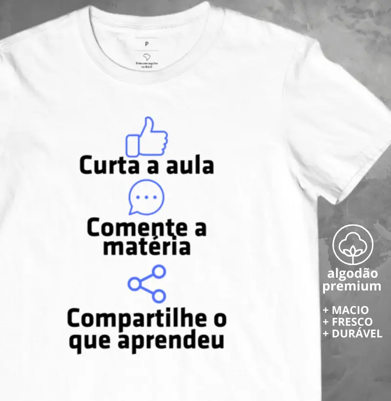 Camiseta Curta a Aula