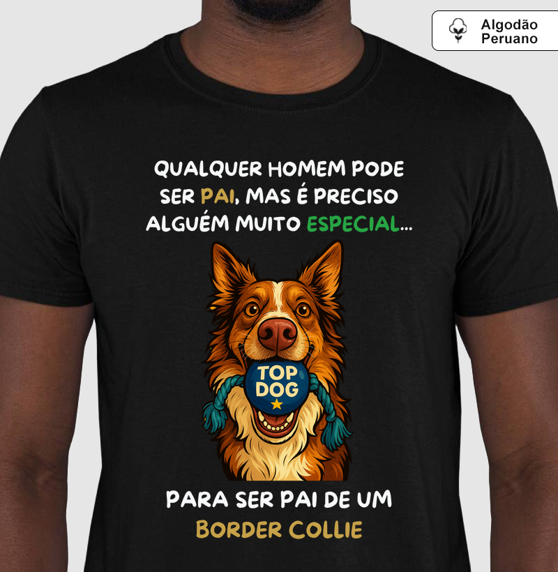 Pai de border collie é especial