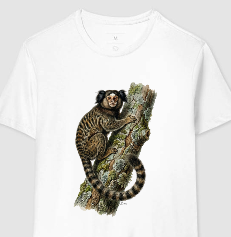 Camiseta Sagui | Coleção Aquarela Nativa