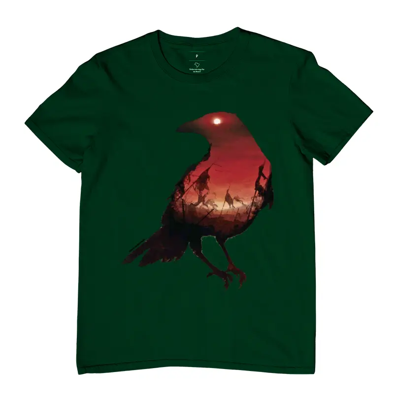 Camisetas personalizadas ilusão de corvo 