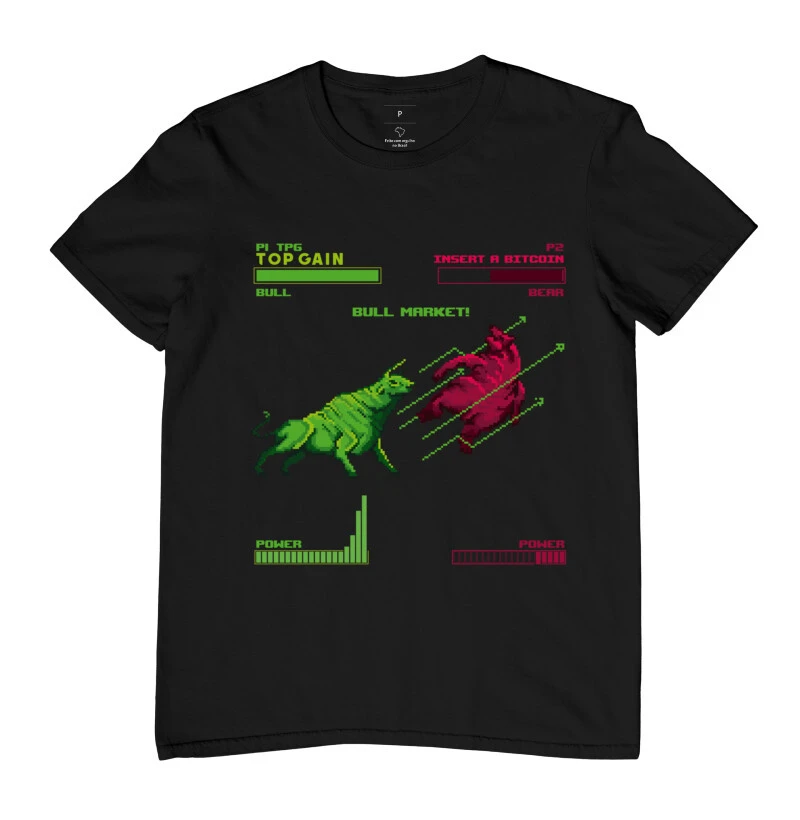 Camiseta Masculina Bull Market Pixel