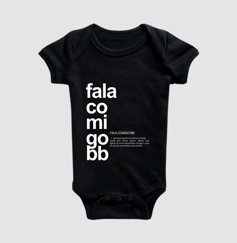 Camiseta Fala Comigo BB - Preta 