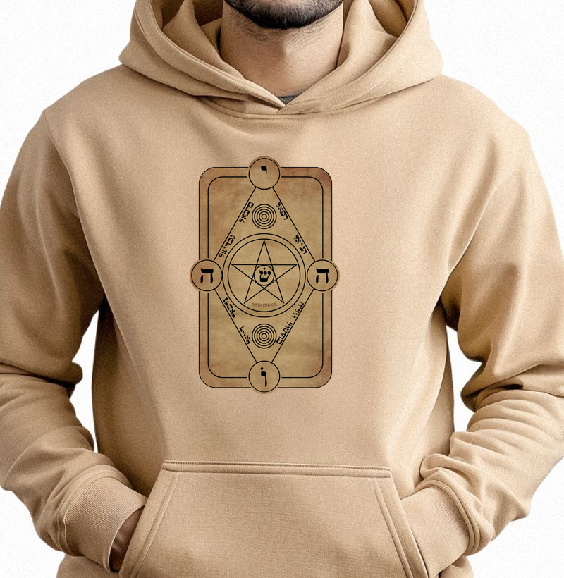 Hoodie Moletom Escudo Mágico – Proteção Energética – Estampa Radiônica Unissex
