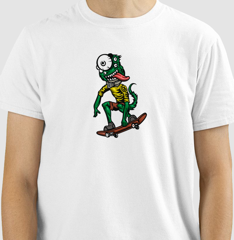 Camiseta modelo - Monster Sk8