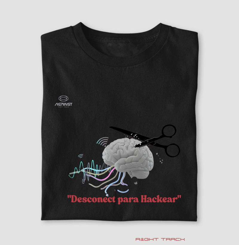 Camiseta Desconecte para Hackear