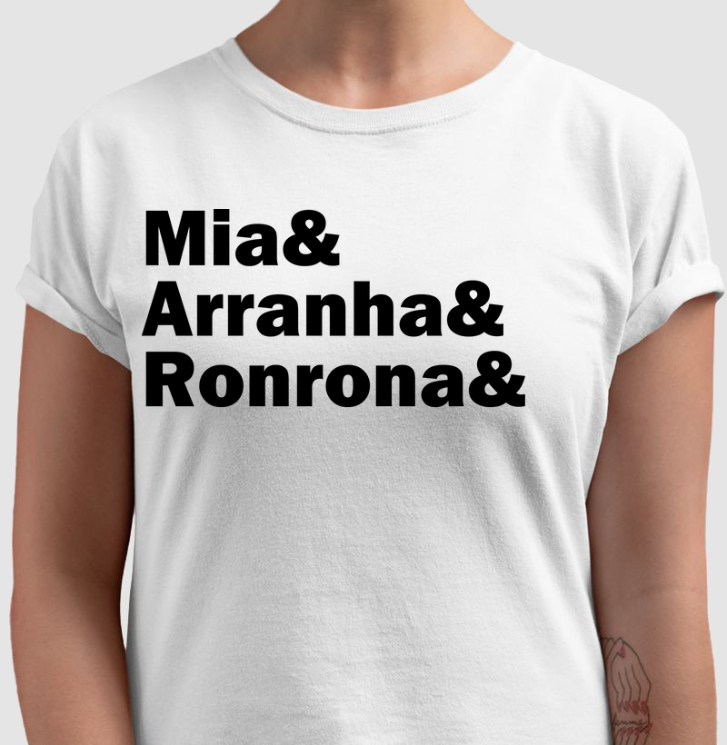Camiseta TEXTO - Mia Arranha Ronrona