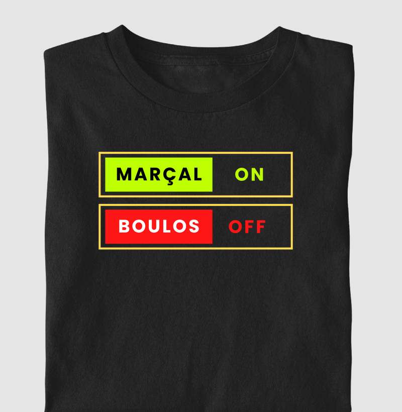 Camiseta Marçal ON Boulos OFF - Pablo Marçal