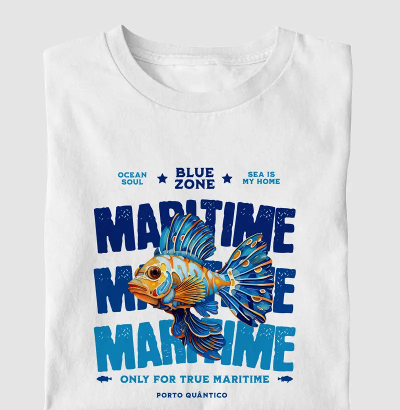 Camiseta Unissex 100% Algodão - Blue Zone
