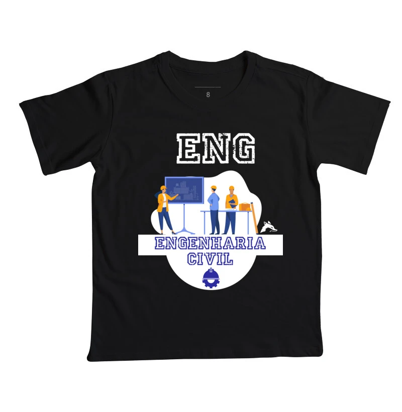 Camiseta Infantil Engenharia Civil 0011