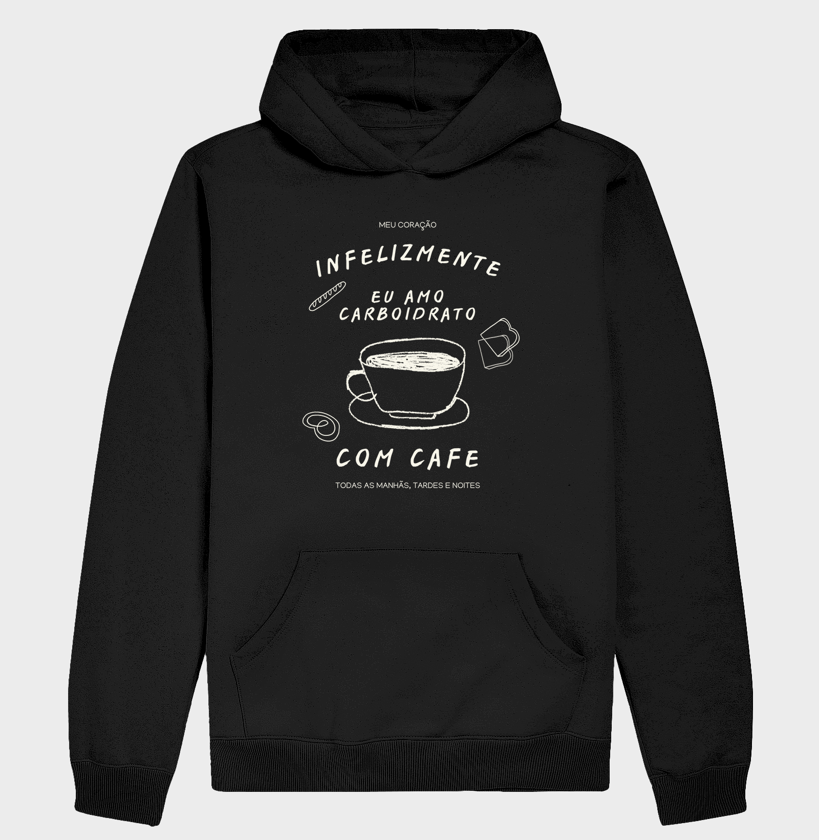 Infelizmente eu amo carboidrato com café