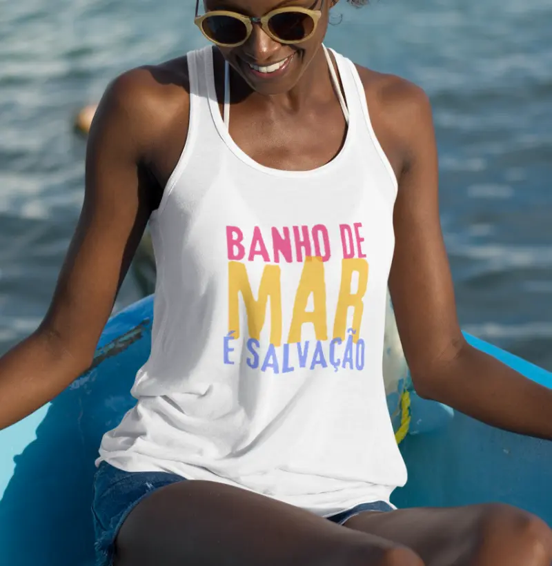 Regata Unissex Banho de Mar é Salvação