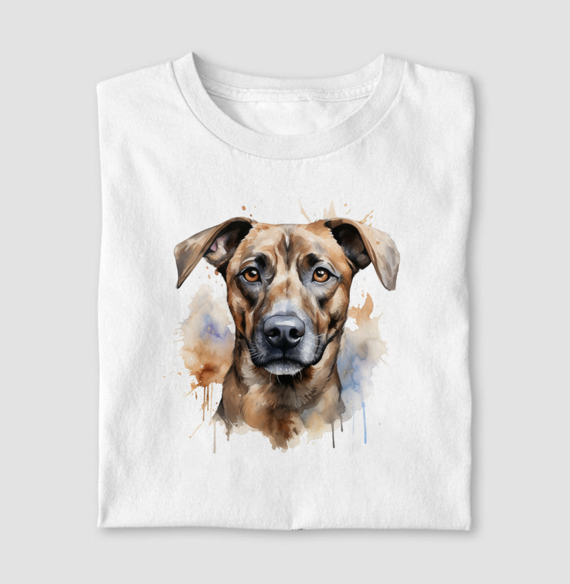Mountain Cur aquarela
