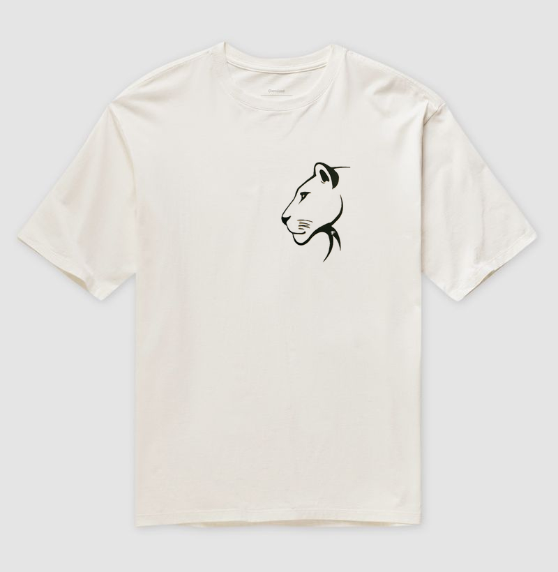 Camiseta Oversized estampa Bela Fera