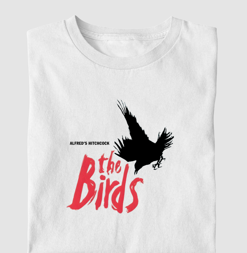 Camiseta Os Pássaros - Alfred Hitchcock