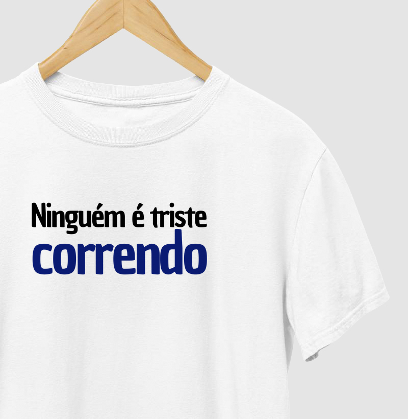 Ninguém é triste correndo.