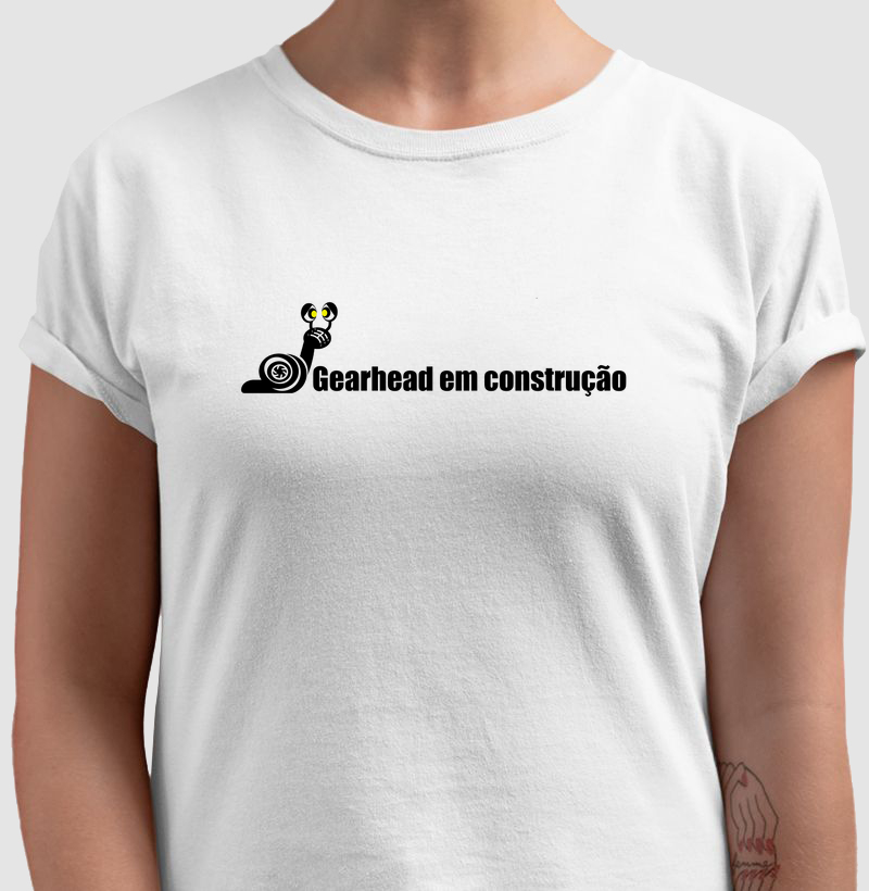 Camiseta Gearhead em Construção (Oldschool)