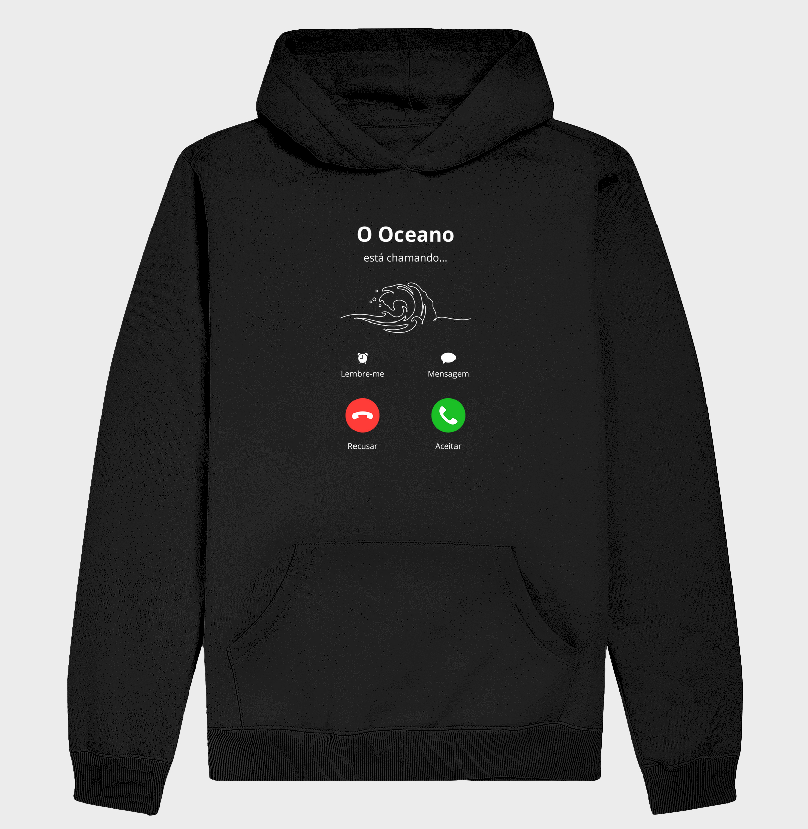 Chamada do Oceano (Moletom hoodie slim)