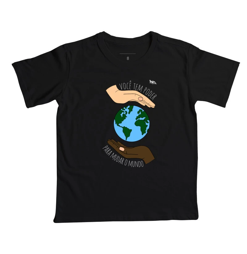 Camiseta Infantil Mudar o Mundo