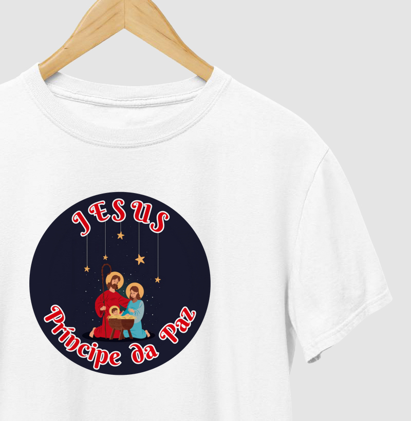 Camiseta Natal Jesus Príncipe da Paz